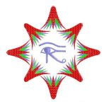 Center pharaonic embroidery design