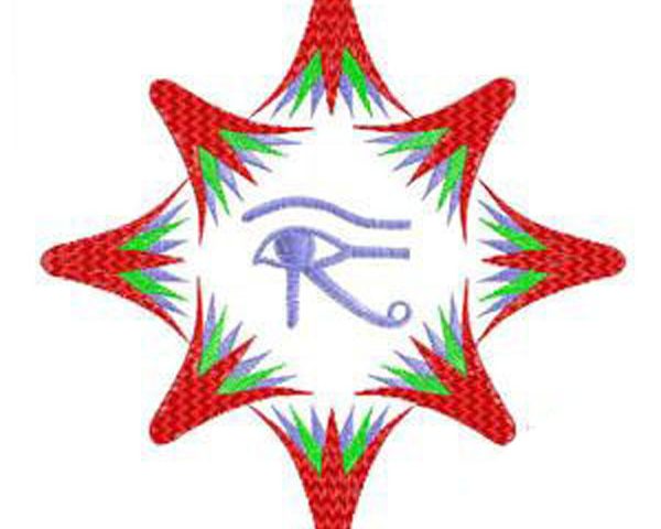 Center pharaonic embroidery design