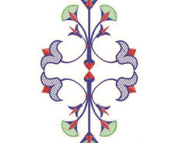 Pharaonic machine embroidery design