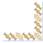 Corner of sweet embroidery free design