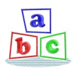 Free abc embroidery design