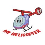 Helicopter machine embroidery design